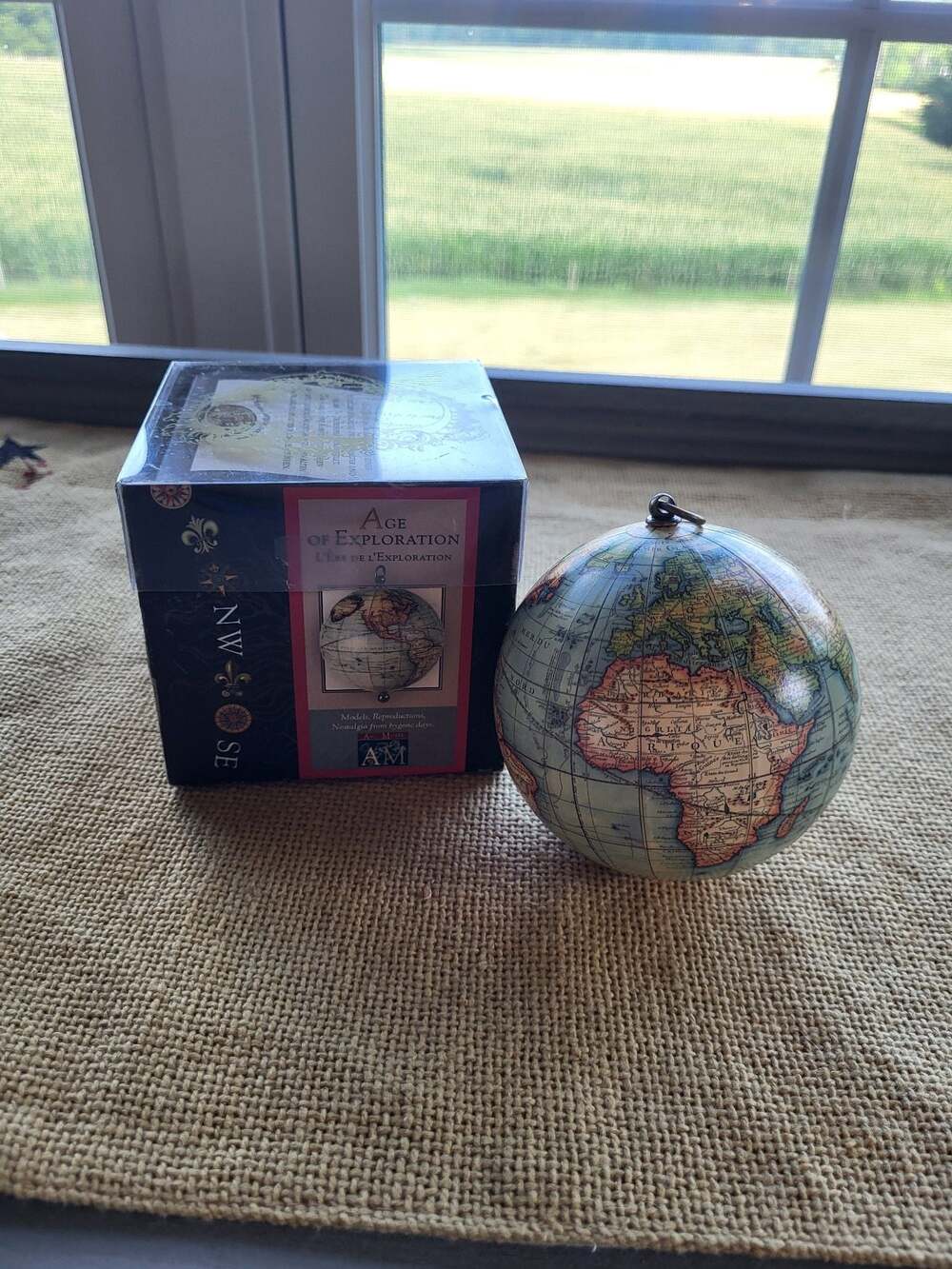 Authentic Models Age of Exploration Terrestrial Globe Ornament GL031
